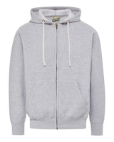 MV Sport Unisex Vintage Fleece Full-Zip Hooded Sweatshirt. 22132 - Heather Grey