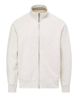 MV Sport Men's Vintage Fleece Track Jacket. 25157 - Oatmeal