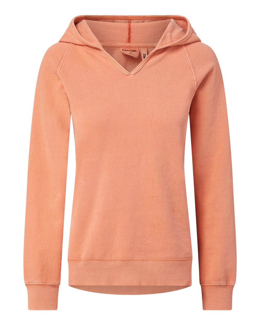 MV Sport Women's Coastal Color™ Hooded Sweatshirt. W24707 - Tangy Tangerine