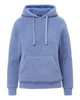 MV Sport Women's Starla Sherpa Hooded Pullover. W25122 - Blue Iris
