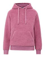 MV Sport Women's Starla Sherpa Hooded Pullover. W25122 - Dusk Orchid