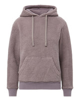 MV Sport Women's Starla Sherpa Hooded Pullover. W25122 - Smokey Taupe