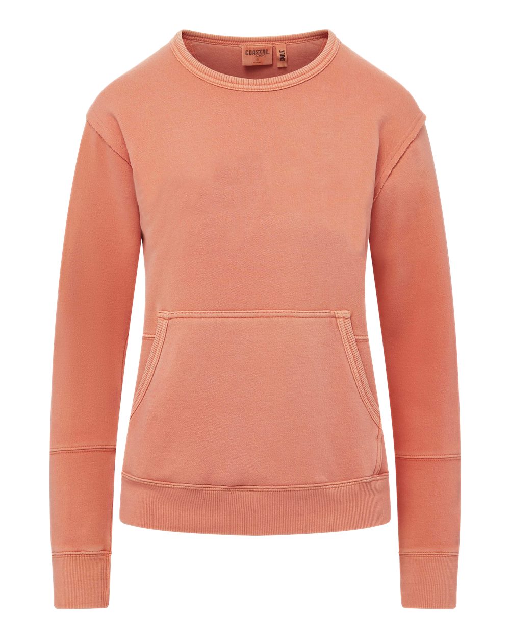 MV Sport Women's Coastal Color™ Sweatshirt. W25167 - Tangy Tangerine