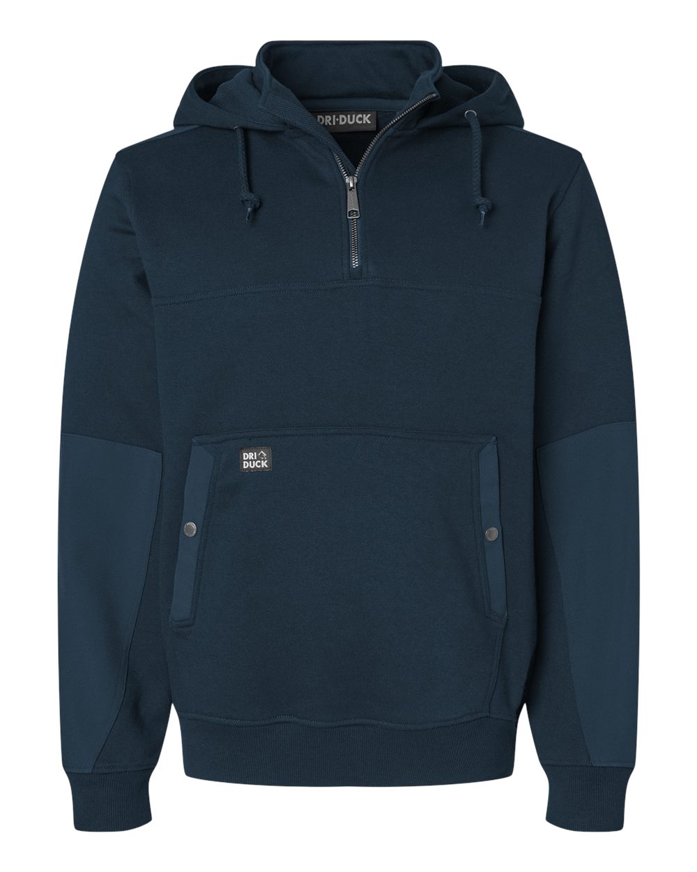 DRI DUCK Men's Mission Quarter-Zip Hooded Pullover. 7349 - Deep Blue