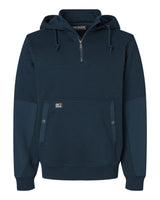 DRI DUCK Men's Mission Quarter-Zip Hooded Pullover. 7349 - Deep Blue