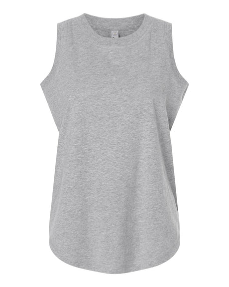 LAT Women's Relaxed Fine Jersey Tank. 3592 - Heather