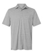 Paragon Men's Bohemian Striped Heather Performance Polo. 162 - Black Heather