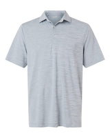 Paragon Men's Bohemian Striped Heather Performance Polo. 162 - Navy Heather