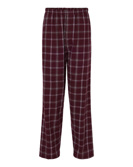 Boxercraft Men's Harley Flannel Pants. BM6624 - Varsity Maroon Oxford Plaid