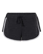 Boxercraft Women's French Terry Shorts. BW6402 - Charcoal Heather/ White