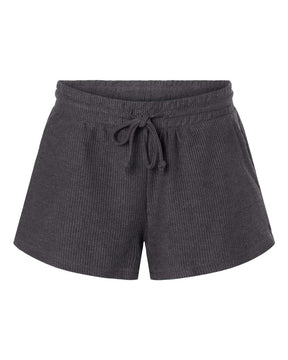Boxercraft Women's Rib Knit Corded Shorts. BW6506 - Black