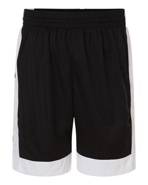 Augusta Sportswear Unisex Match-Up Basketball Shorts. 6889 - Black/ White
