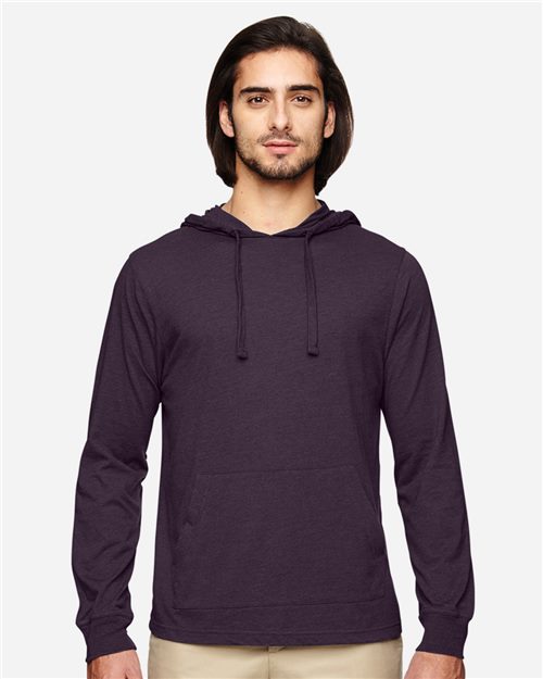 econscious Unisex Eco Jersey Pullover Hooded Long Sleeve T-Shirt. EC1085