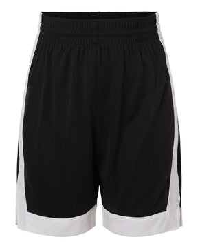 Augusta Sportswear Youth Match-Up Basketball Shorts. 6890 - Black/ White