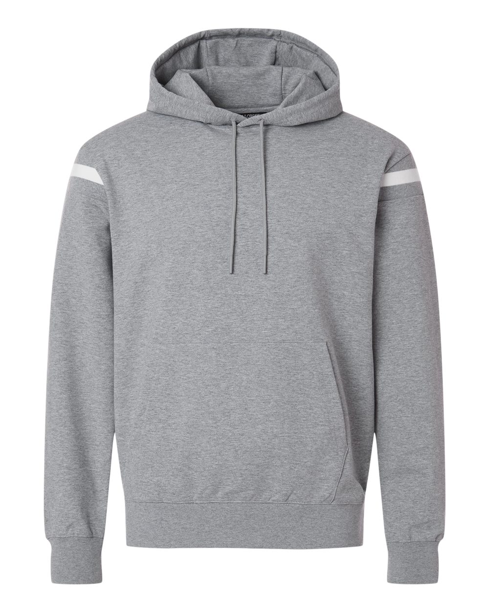 Holloway Unisex Heritage Prep Hooded Sweatshirt. 223526 - Athletic Heather/ Vanilla