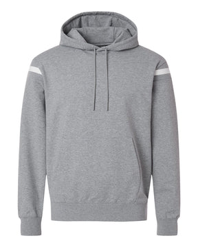 Holloway Unisex Heritage Prep Hooded Sweatshirt. 223526 - Athletic Heather/ Vanilla