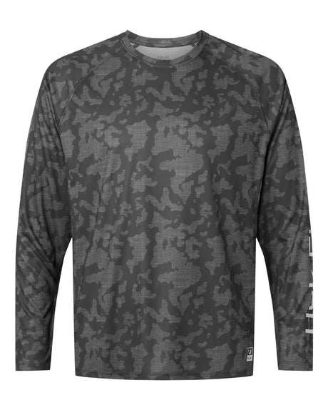 HUK Men's Lopro Running Lakes Long Sleeve T-Shirt. H12L0017 - Volcanic Ash