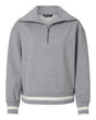 Holloway Women's Heritage Prep Quarter-Zip Pullover. 223782 - Athletic Heather/ Vanilla