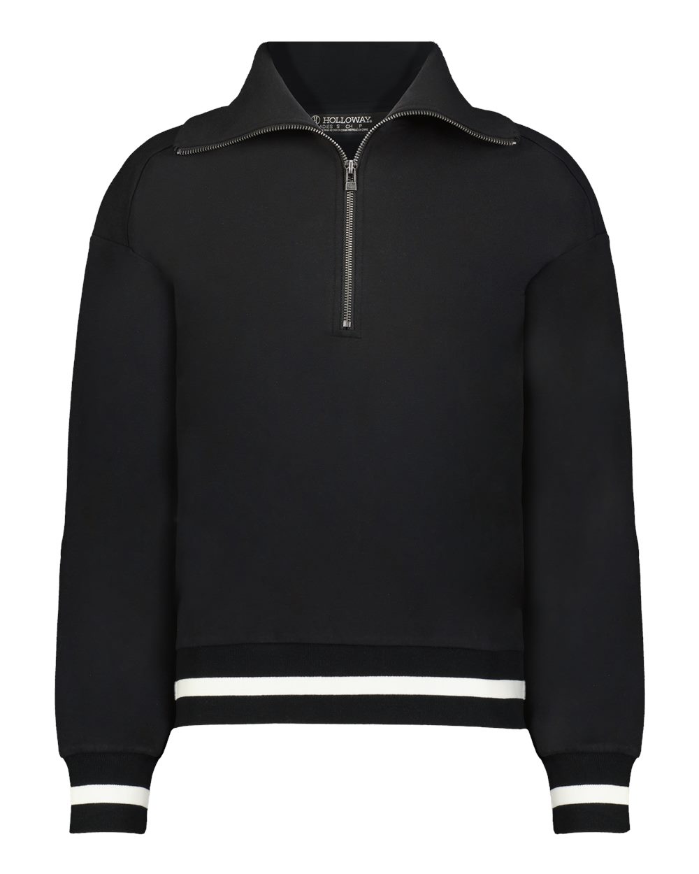 Holloway Women's Heritage Prep Quarter-Zip Pullover. 223782 - Black/ Vanilla