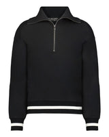 Holloway Women's Heritage Prep Quarter-Zip Pullover. 223782 - Black/ Vanilla