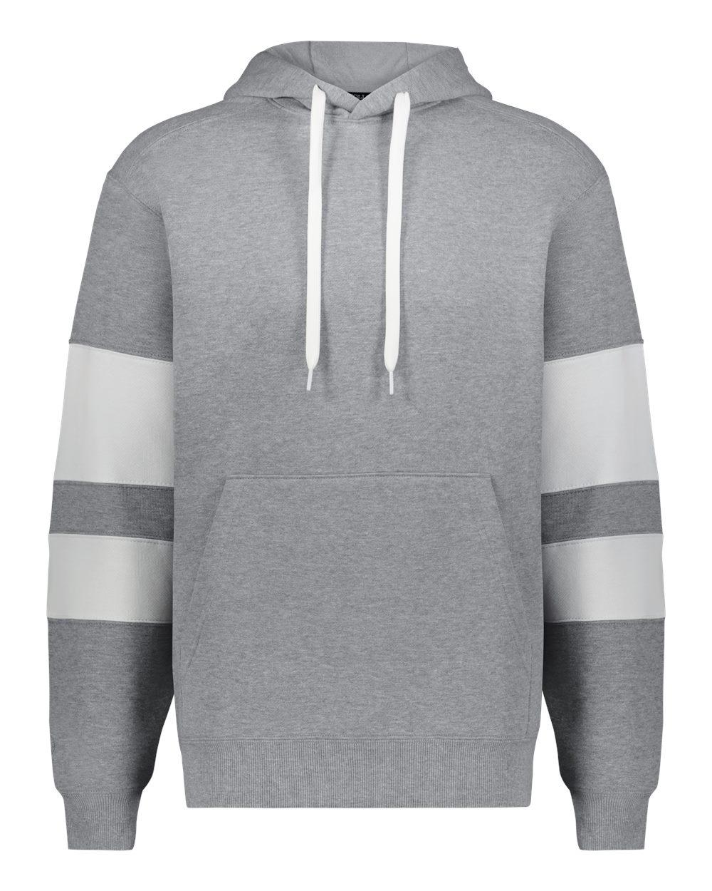 Holloway Unisex Jackson Way Hooded Sweatshirt. 229576 - Charcoal Heather/ White