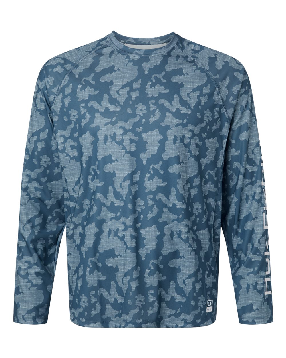 HUK Men's Lopro Running Lakes Long Sleeve T-Shirt. H12L0017 - Titanium Blue