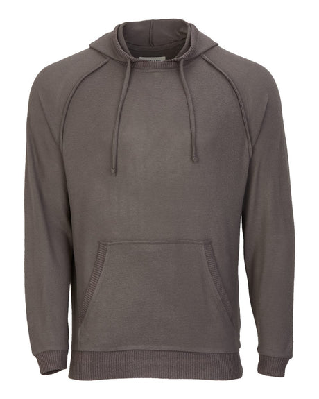Boxercraft Men's Cuddle Hooded Sweatshirt. BM1501 - Meditation Grey