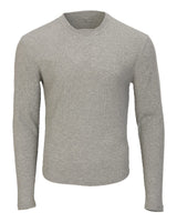Boxercraft Men's Waffle Knit Long Sleeve T-Shirt. BM3103 - Oxford Heather