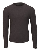 Boxercraft Men's Waffle Knit Long Sleeve T-Shirt. BM3103 - Charcoal Heather