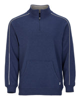 Boxercraft Men's French Terry Quarter-Zip Pullover. BM5204 - Navy Heather