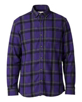 Boxercraft Men's Flannel Button Down Shirt. BU7401 - Purple Mcintosh Plaid
