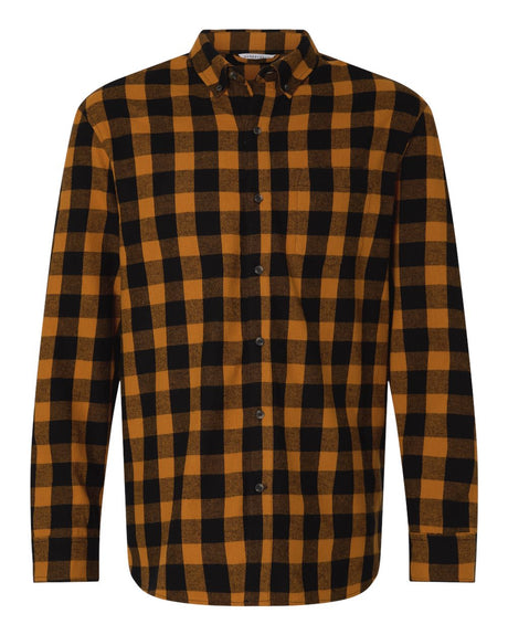 Boxercraft Men's Flannel Button Down Shirt. BU7401 - Tobacco/ Black Buffalo