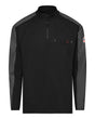 Bulwark Men's Flex Knit Quarter-Zip Pullover. STZ2 - Black
