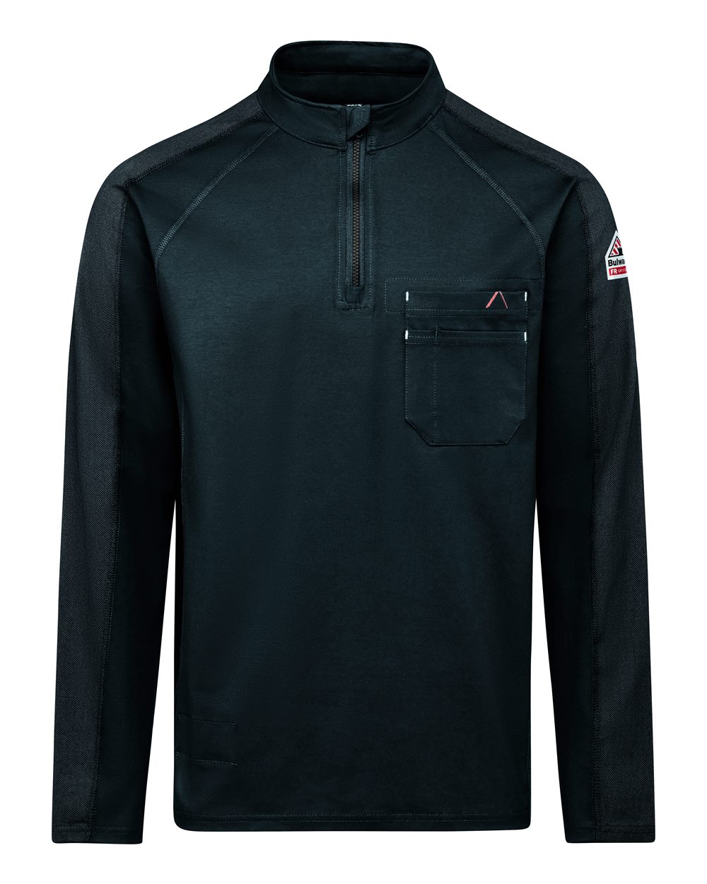 Bulwark Men's Flex Knit Quarter-Zip Pullover. STZ2 - Navy