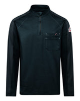 Bulwark Men's Flex Knit Quarter-Zip Pullover. STZ2 - Navy