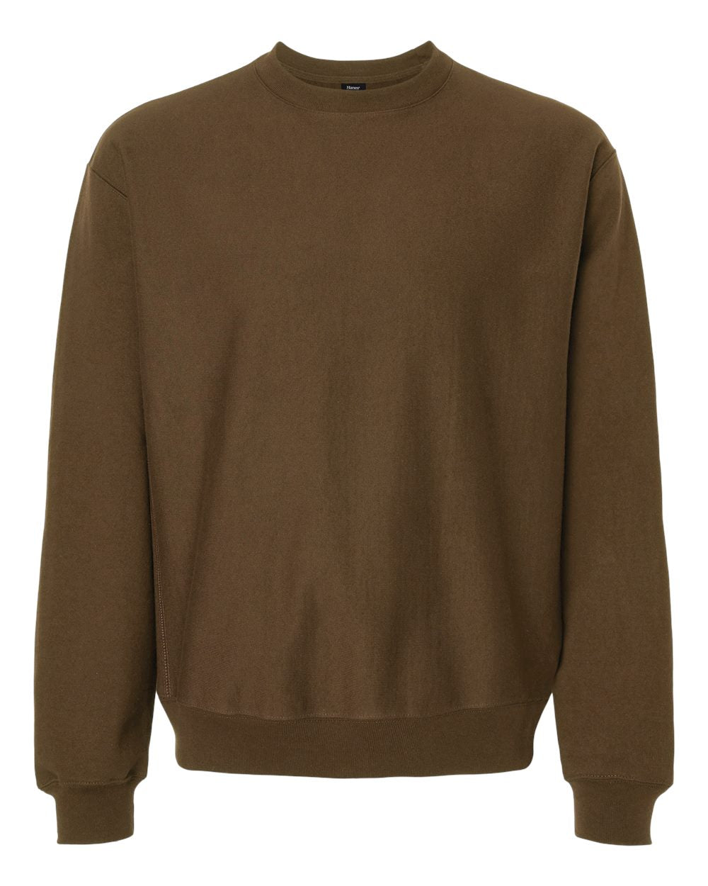 Hanes Unisex Beefy® Sweats Premium Heavyweight Crewneck Sweatshirt. OG600 - Army Brown