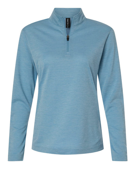 AllPro Women's Pro-Lock Performance Mélange Quarter-Zip Pullover. 4HM70L - Cloud Blue Melange