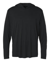 AllPro Unisex Pro-Lock Performance Hooded Long Sleeve T-Shirt. 48510 - Black