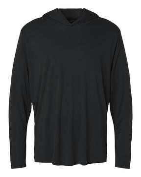AllPro Unisex Pro-Lock Performance Hooded Long Sleeve T-Shirt. 48510 - Black