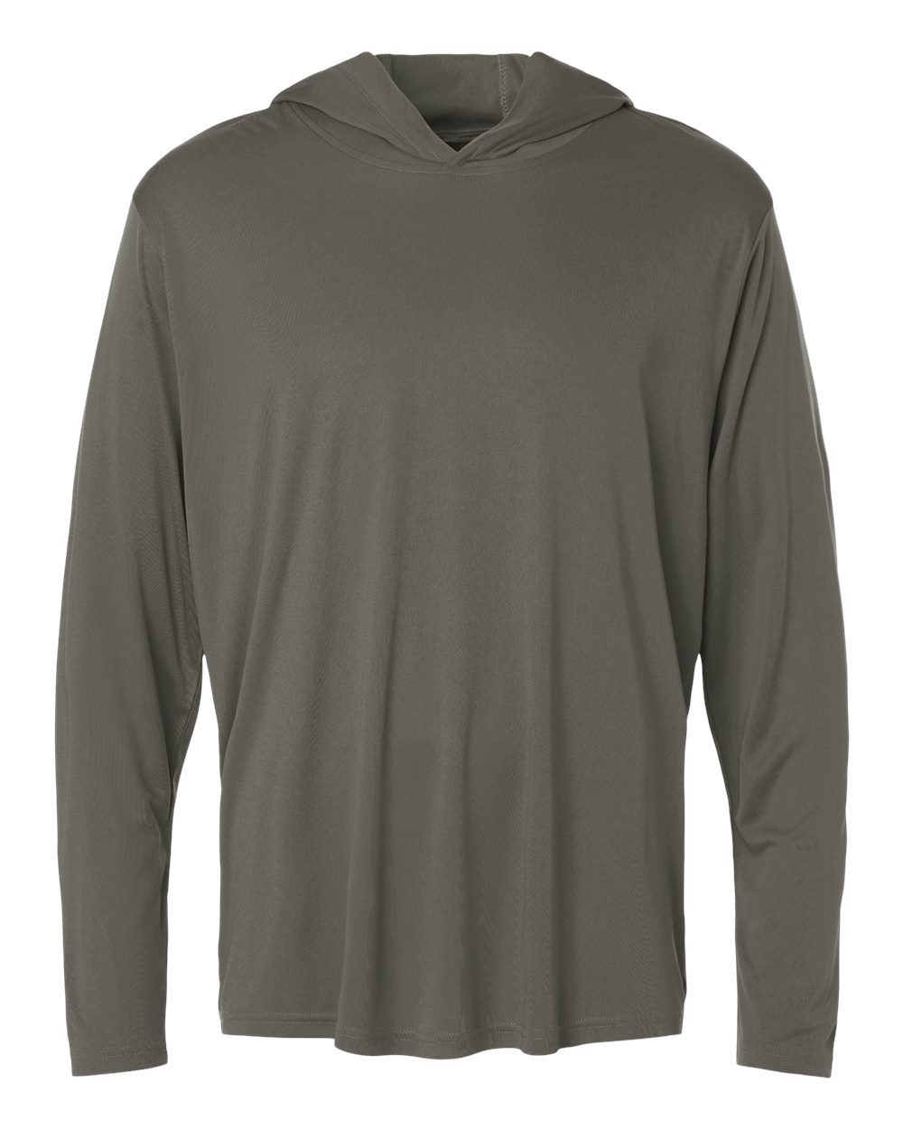 AllPro Unisex Pro-Lock Performance Hooded Long Sleeve T-Shirt. 48510 - Charcoal