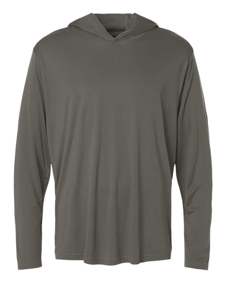 AllPro Unisex Pro-Lock Performance Hooded Long Sleeve T-Shirt. 48510 - Charcoal