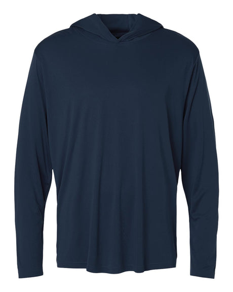 AllPro Unisex Pro-Lock Performance Hooded Long Sleeve T-Shirt. 48510 - Navy