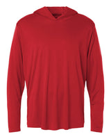 AllPro Unisex Pro-Lock Performance Hooded Long Sleeve T-Shirt. 48510 - Red