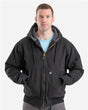 Berne Apparel Men's Highland Flex180® Washed Duck Hooded Work Jacket. HJ317