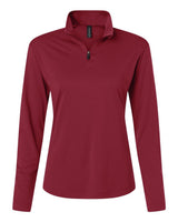 AllPro Women's Pro-Lock Performance Quarter-Zip Pullover. 41870L - Cardinal