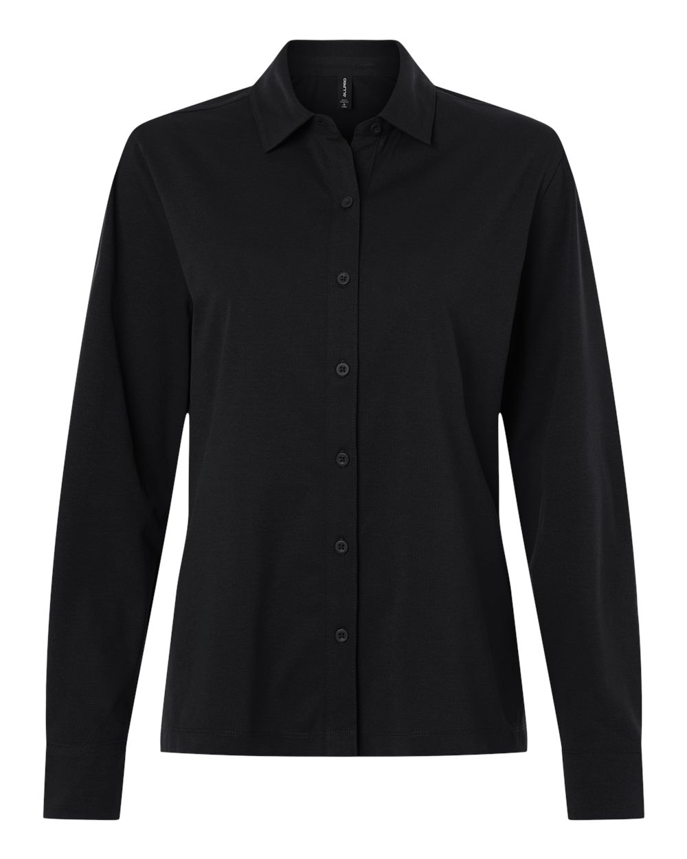 AllPro Women's Pro-Flex Sorona® Button Down Shirt. 41SPLL - Black