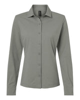 AllPro Women's Pro-Flex Sorona® Button Down Shirt. 41SPLL - Greystone