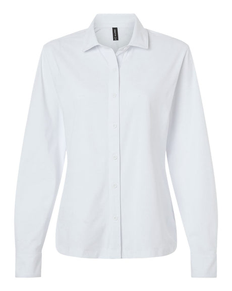 AllPro Women's Pro-Flex Sorona® Button Down Shirt. 41SPLL - White