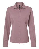 AllPro Women's Pro-Flex Sorona® Button Down Shirt. 41SPLL - Deep Lavender