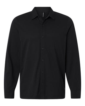AllPro Men's Pro-Flex Sorona® Button Down Shirt. 41SPLS - Black